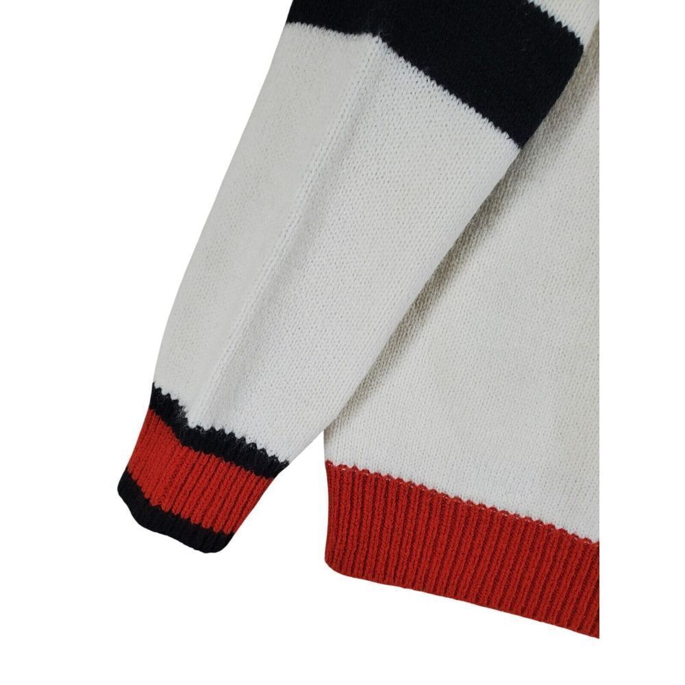 Grace Chow x Chibi Maruko Chan Knit Sweater Japanese Womens S Ivory White Red LS - Picture 6 of 11